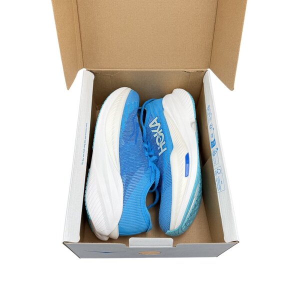 Hoka One One Mach X 2 Men's Size 9.5D 1155119-SYWR Blue Running Sneaker Shoe - Picture 8 of 13